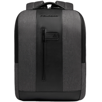 Рюкзак мужской PIQUADRO BRIEF2 CA4818BR2/GRN серый/черный нейлон/натуральная кожа